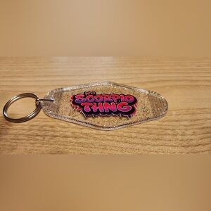 Scorpio Zodiac Keychain - Glitter Design